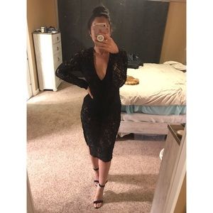 Black Lacey dress from Showpo